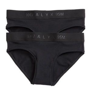 Women's 1017 Alyx 9Sm 2-Pack Panties, Size Large - Black